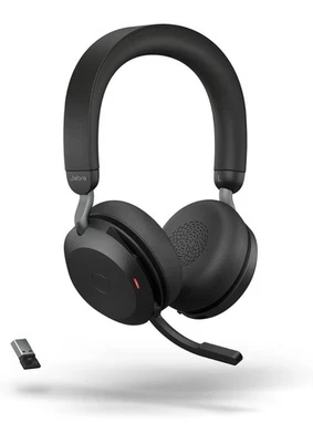 Jabra Evolve2 75 Wireless Headset Link380a UC Stereo ANC Black New - Image 1 of 4