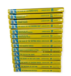 Vintage Nancy Drew Mystery Stories Lot of 14 Hardcover Books YA Mystery Thriller - Picture 1 of 18