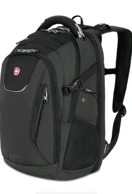 Swisstech Travel Tech Elite Laptop Backpack TSA Comp. Scansmart USB Port Grey - Image 1 of 4