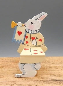 Valerie Casson Alice In Wonderland White Rabbit Chair Dollhouse Miniature 1:12 - Picture 1 of 8