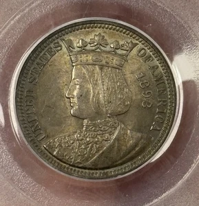 Isabella Quarter PCGS AU58 Very Cool Piece Of History #2265 - Picture 1 of 5