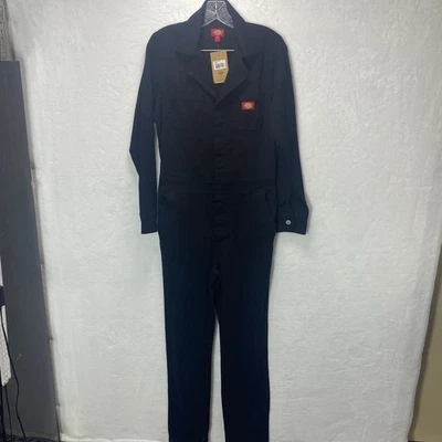 Dickies Black Canvas Workwear Utility Coveralls Jumpsuit Womens Size Small NWT - Image 1 of 4