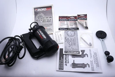 ROTOZIP Heavy Duty Spiral Saw SCS01 Corded Drywall Rotary Tool - Extras Included - Image 1 of 4