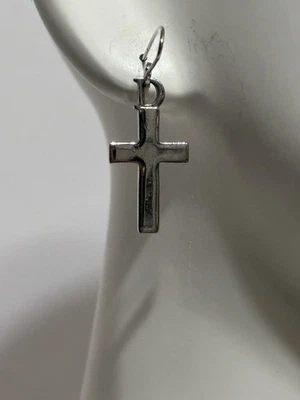 Pendientes Cruz Plata Christian Dior de John Galliano De Colección Foto 1 de 4