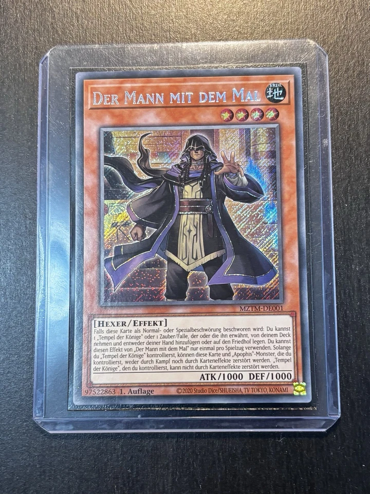 Yu-Gi-Oh! Der Mann Mit Dem Mal MZTM Secret Rare Near Mint 1st - Bild 1 von 4