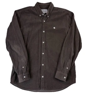 Carhartt WIP Flint Corduroy Shirt Deep Brown / Men’s US Size XL - Bild 1 von 14