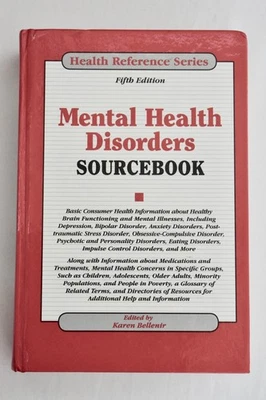 Mental Health Disorders Sourcebook by Karen Bellenir (2012, Hardback) - Image 1 of 4