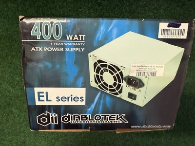Diablotek EL Series PSEL400 400Watt ATX Power Supply New In Box - Image 1 of 4