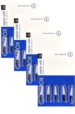 4 x 5 Stück Curaprox Interdentalbürsten CPS 15  schwarz (1,8 bis 5,0 mm) - Bild 1 von 3