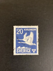 Sello usado Suecia 1942 pájaros - cisnes #292 - Imagen 1 de 2