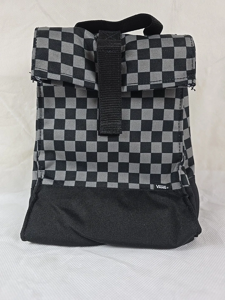 Vans Mow Lunch Insulated Canvas Lunch Sack Black Gray Checker Nordstrom Exclusiv - Image 1 of 4