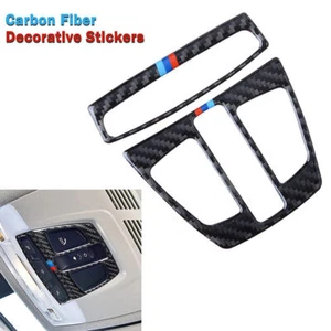 For BMW 3 4 Series F30 F34 2013-19 Carbon Fiber Reading Light Switch Cover Trim - Picture 1 of 6