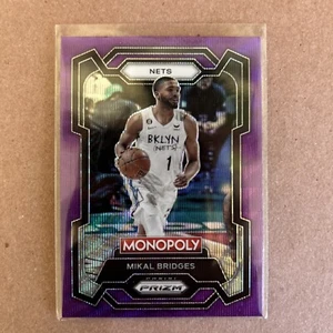 2023-24 Prizm Monopoly Mikal Bridges Purple Wave Brooklyn Nets - Picture 1 of 6