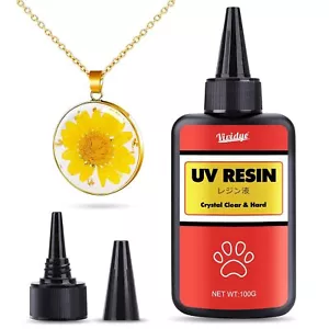 UV Resin 100g - Crystal Clear Low Odor Ultraviolet Curing Hard Type Glue... - Picture 1 of 6
