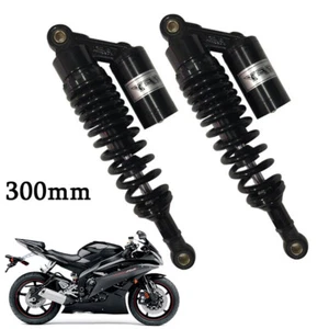 2pcs Motorcycle Rear Air Shock Absorbers Suspension 12'' 300mm Fit For Harley - Bild 1 von 6