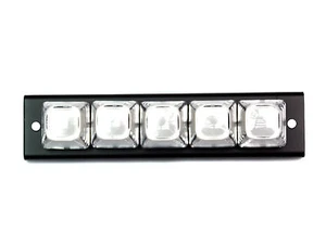 1pc White Keyboard 5x1 1x5 5 keys Metal Panel SPST Machine Push button Switch - Picture 1 of 8