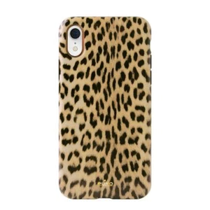 Puro Glam Cover Leopard Muster Case Schutz-Hülle Tasche für Apple iPhone XR - Zdjęcie 1 z 2