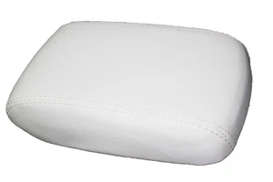 Fits 08-16 Subaru Impreza WRX Real Leather Center Console Lid Cover White - Bild 1 von 5