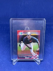 TRISTON MCKENZIE 2017 BOWMAN CHROME RED MINI REFRACTOR PROSPECT #D 8/10 - Picture 1 of 2