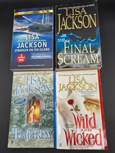 Lot of 6 Lisa Jackson Paperback Books Romance Suspense Drama Historical Intrigue - Foto 1 di 6