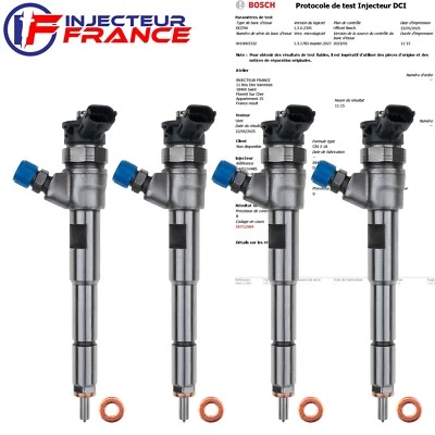 4x 0445110485 Injecteur Bosch Renault Nissan Dacia 1.5 DCI 16608399R H8201108033 - Photo 1/4