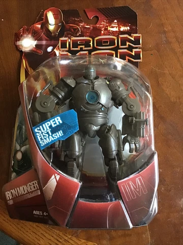 Iron Monger Action Figure Iron Man Marvel Movie  2008 New In Box Cover