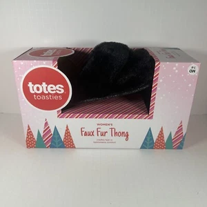 Neu Totes Toasties Memory Foam Damen Hausschuhe schwarz Größe M (7-8) - Bild 1 von 4