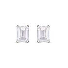 1ct. Diamond VS-E-F Stud Earrings for Women in 9ct White Gold SGL Crt. Push Back