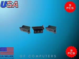 3 Pezzi Tappo Spina Coperchio Antipolvere Tipo USB 2.0/3.0 per Porta USB Nero Bianco Trasparente - Foto 1 di 1