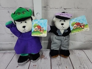 2- 6" Halloween Bears Dress Up In Costumes From 2003 By Mouse in the House Toys - Picture 1 of 3