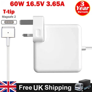 60W AC Adapter Power Charger For Apple MacBook Pro 13" A1425 A1435 A1502 T-Tip - Picture 1 of 13