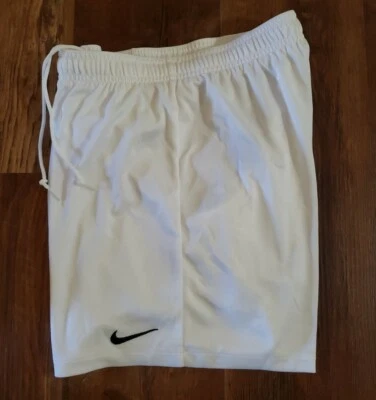 NIKE ЖЕНЩИН ЭКВАЛАЙЗЕР ВЯЗАНЫЙ ФУТБОЛ ШОРТЫ БЕЛЫЙ 645510 156 НОВЫЙ С ЯРЛЫКАМИ РАЗМЕР M - Изображение 1 из 4