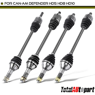 4x Conjunto de eje CV para Can-Am Defender HD5 HD8 HD10 Max HD8 HD10 delantero y trasero Foto 1 de 4