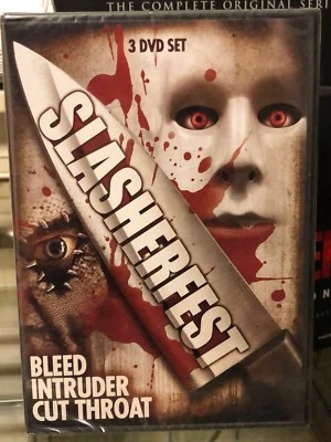 Slasherfest - Bleed / Intruder / Cut Throat (DVD) 3-Disc Set! FULL MOON DVD NEW! - Image 1 of 4