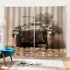 tank advanced under the earth Printing 3D Blockout Curtains Fabric Window