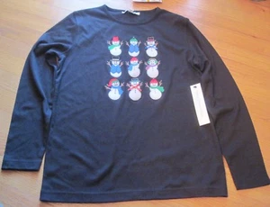 Ladies Mercer Street Studio Shirt with Snowmen Size S NWT - Picture 1 of 2
