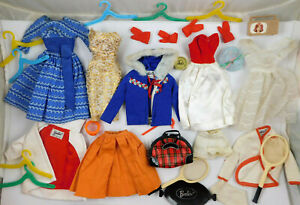  LOT OF VINTAGE 1960's MATTEL BARBIE CLOTHES AND ACCESSORIES