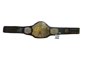 HENRY CEJUDO TRIPPLE C SIGNED UFC CHAMPIONSHIP BELT BECKETT BAS COA BE36879 - Picture 1 of 3