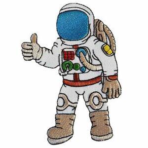 Astronaut Aufbügeln Aufnäher/Nähen Kostüm Abzeichen Raumfahrer NASA
