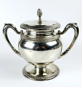 Bellissima zuccheriera argento 800 A. Cesa Alessandria Silver Sugar Pot 330g - Foto 1 di 7