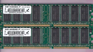 1GB 2x512MB PC-3200 AMPO 35145588-P DDR-400 PC3200 WINTEC SAMSUNG AMP KIT DDR1 - Picture 1 of 3