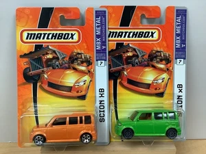 LOT OF 2 Matchbox MBX Metal Scion xB Green and Orange "Ready for Action" - Picture 1 of 8