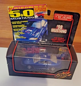 Vintage Road Champs 98 Mustang  Blue 1/43  Diecast Car 68600 Sealed - Picture 1 of 12