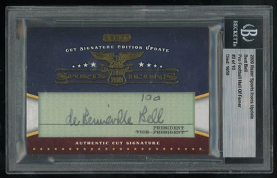 2009 Razor Sports Icons Update Cut Signature Bert Bell - HOF Auto BGS - Image 1 of 2