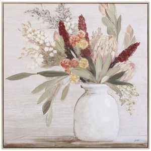 Framed Native Flowers Canvas Artwork 50cm - Picture 1 of 1
