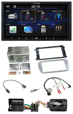Alpine Bluetooth 2DIN Lenkrad DAB USB Autoradio für Ford Mondeo S-Max 07-14 Prof - Bild 1 von 4