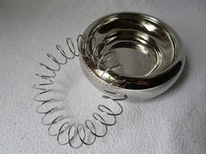 Cenicero Alessi diseño espiral Achille Castiglioni Inox 18/10 Italia 12 cm - Imagen 1 de 6