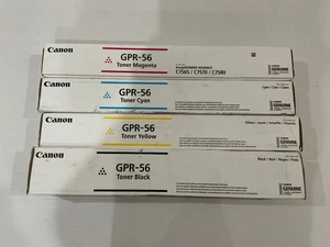 Oryginalny zestaw tonerów Canon GPR-56 Full CMYK IR Advance C7565i C7570i C7580i - Zdjęcie 1 z 5