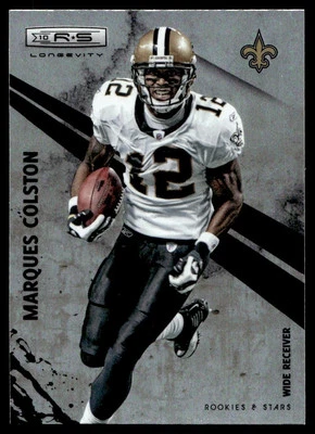 2010 Panini Rookies & Stars Longevity Marques Colston New Orleans Saints #93 - Image 1 of 2