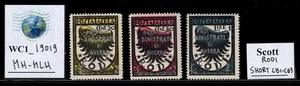 WC1_19019. AEGEAN ISLANDS:RODI.1944 air semi-postal short set.Sc.CB1-CB3.MH-MLH - Picture 1 of 1